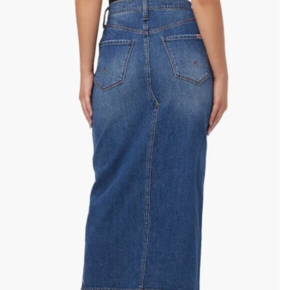Hudson Jeans Reconstructed Denim Midi Skirt – Size 25 – Arianna Wash – NWT - Picture 4 of 5